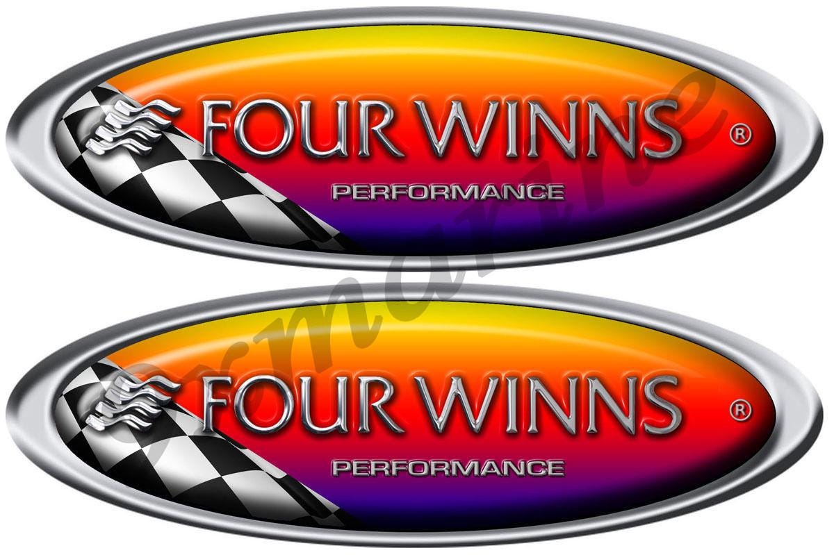 Two Four Winns Oval Racing Stickers 16