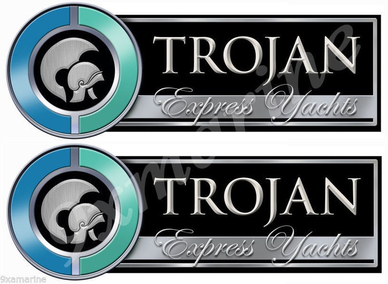 Two Trojan Boat Remastered Stickers Generic