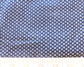 Destash- Over 2 Yards of Black and Gold Square Print Cotton Fabric (G-325)