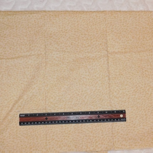 Destash- Cream And Tan Dot Fabric Remnant (E-093)
