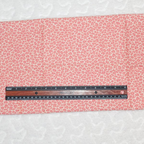 Destash- Pink Cheetah/Leopard Home Twill Fabric Remnant (E-142)