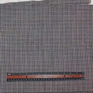 Destash- Black Plaid Apparel Fabric Remnant (E-106)