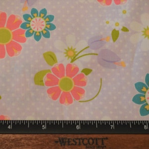 Destash- Lt. Pink Dot Floral Remnant of Riley Blake Dream And A Wish Fabric (D-051)