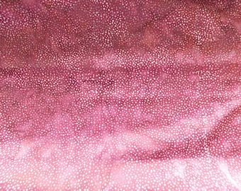 Destash- 1 Full Yard of Hoffman Batik Dots Fabric- Color 143 Ruby
