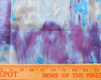 Destash- 2 yards of Blue Swirl Print Quilt Backing Fabric (G-301)