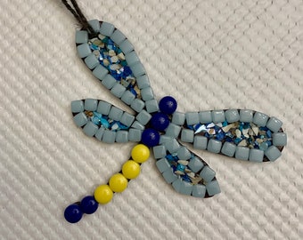 Kit de manualidades de libélula de mosaico, actividad para niños