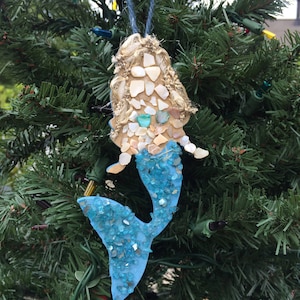 Meerjungfrau Ornament, Meerjungfrau Dekor, kleine Meerjungfrau, Meerjungfrau Party, Meerjungfrau Liebhaber Geschenk, türkis Meerjungfrau, unter dem Meer Party, Strand Ornament