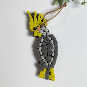 Cockatiel mosaic art kit, art kits for kids, mosaic kit, kids craft kit, tropical bird kit