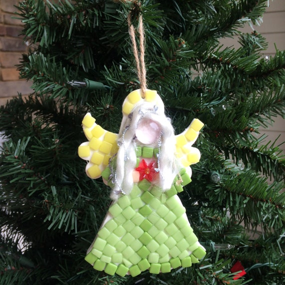 Download Angel Christmas Ornament Kit Diy Christmas Ornament Mosaic Etsy 3D SVG Files Ideas | SVG, Paper Crafts, SVG File