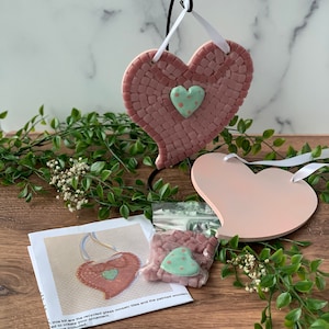 Mosaic Valentines kit, Mosaic Heart Kit, Valentines craft kit for adults and kids