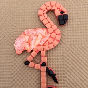 Flamingo craft kit, mosaic flamingo kit, kids craft kit, art kit for kids