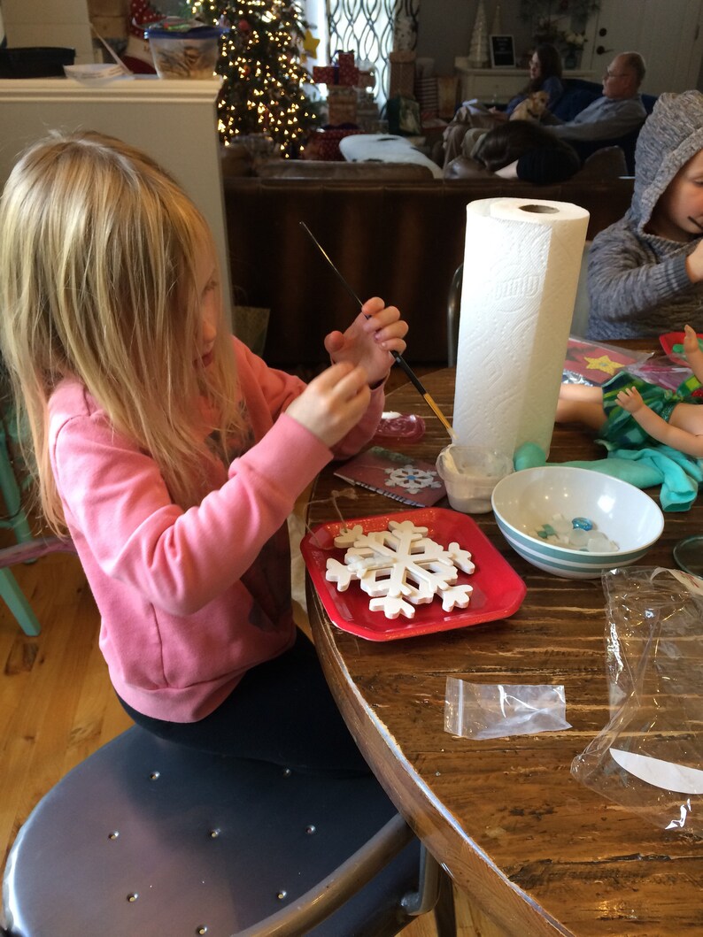 Santa Mosaic Ornament Kit Christmas Craft Kit DIY Ornament Etsy