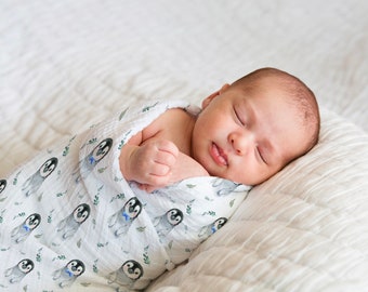 personalized muslin blanket