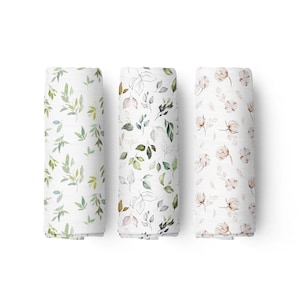 Personalized Cotton Muslin swaddle blanket for baby