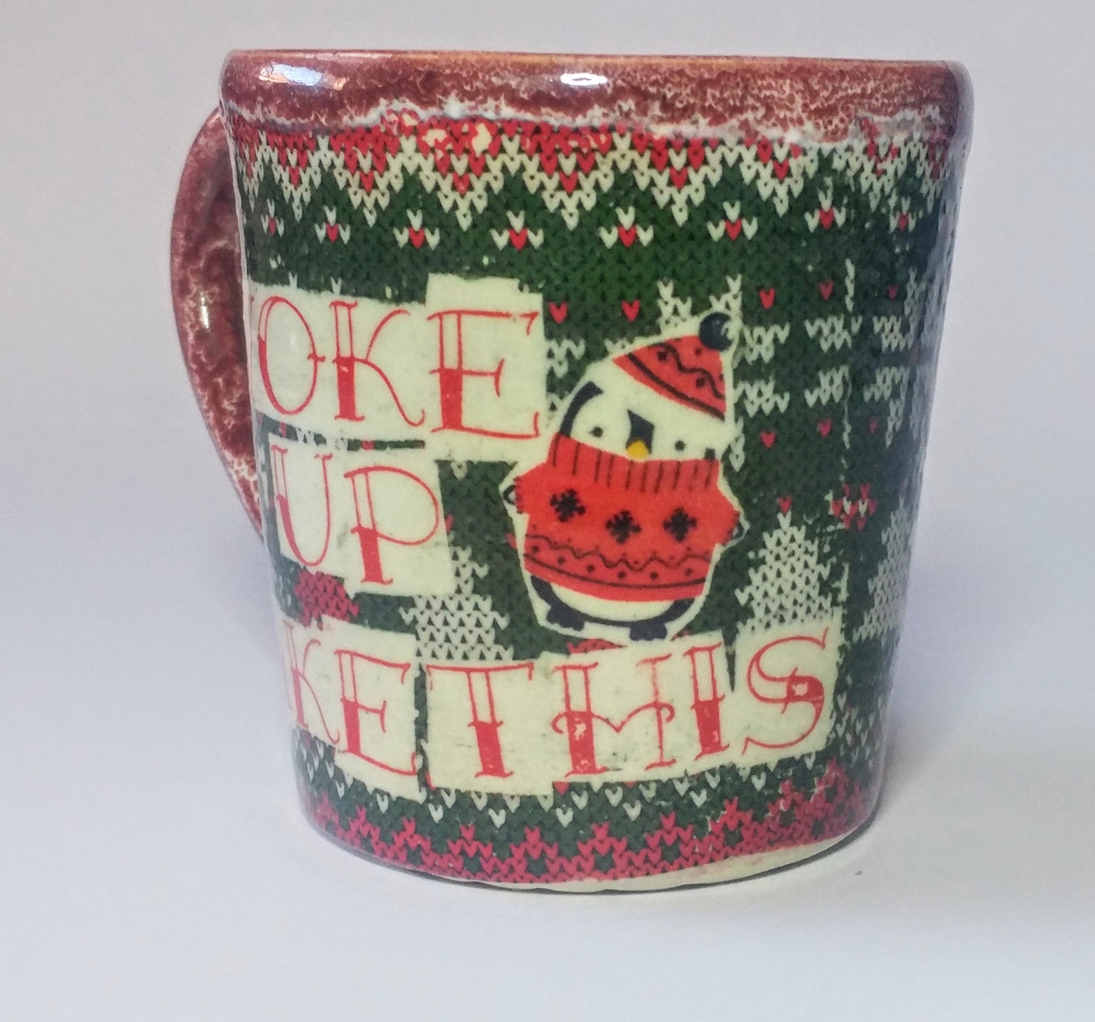 Ugly Sweater Mug Handmade Ceramic coffee Mug Etsy
