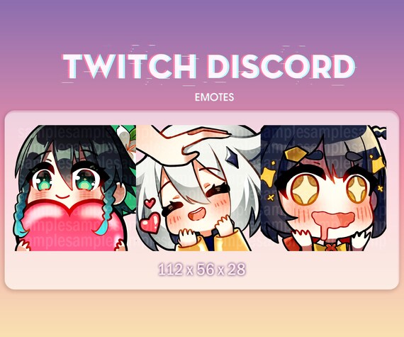 Genshin Impact Venti Paimon Xiangling Emotes Genshin Etsy