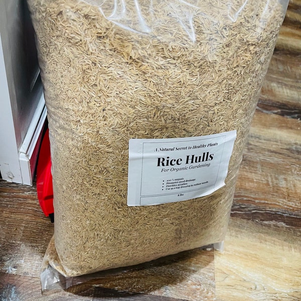 Rice Hulls | Clean-look Organic Mulch | Blocks Weeds, Algae & Insects ...