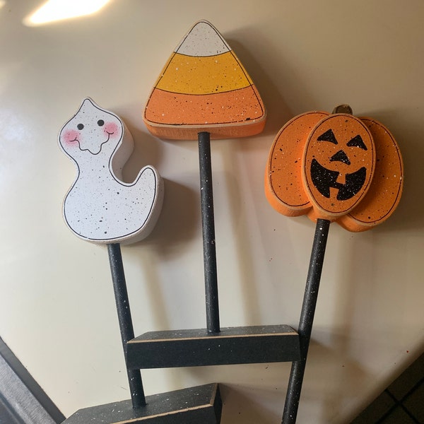 HALLOWEEN GHOST BLOCK Set 3 Tall Standing for Halloween, October, Fall ...