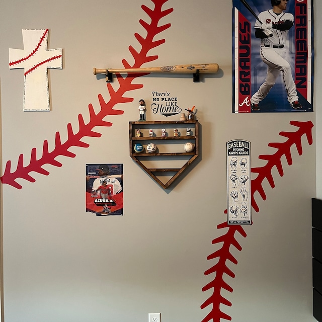 Baseball Stitching Stitches Wall Decal Ceiling Boys Bedroom 