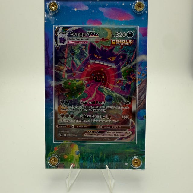 Pokemon Gengar VMAX Alt Art 271/264 – SWSH Fusion Strike, Secret Rare, Holo (Near Mint Or Better)