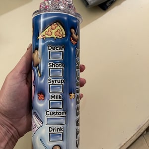 Tumbler, Stitch with Custom Resin Ice top 20oz. Holidays and Birthdays, great gift