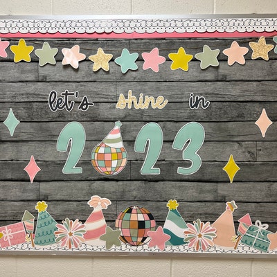Back To School Bulletin Board Kit Modern School Style Etsy Back To School Bulletin Board Kit Modern School Style Etsy