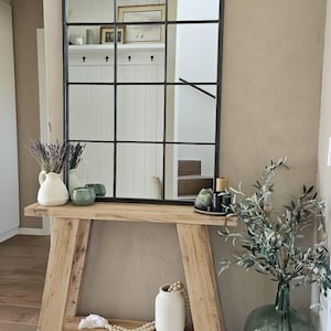 Console Murale En Bois GRANGE - Excellent état - 2 étagères - 75x38x77 Cm