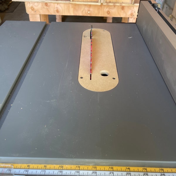 Inserto Zero Clearance Per Sega Da Tavolo Dewalt - Compatibile DWE7492, DWE7480, DW744