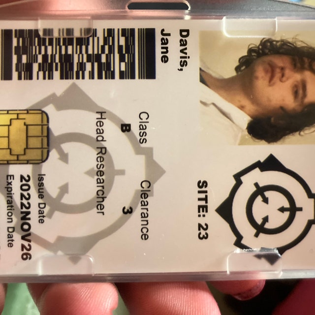 SCP ID Card - Customize Yours Now - SCP Foundation ID Card