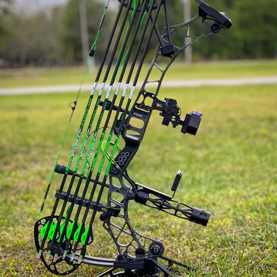 WO SOUJIER Black Bow Kick Stand For Compound Bows – Hunting Archery Support Rack