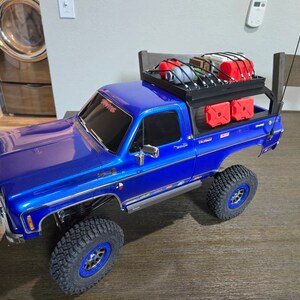 Portaequipajes Metálico Con Tapa De Carga Impresa En 3D Para El Traxxas TRX-4M K10 ¡Haz Que Tu Coche RC Brille!