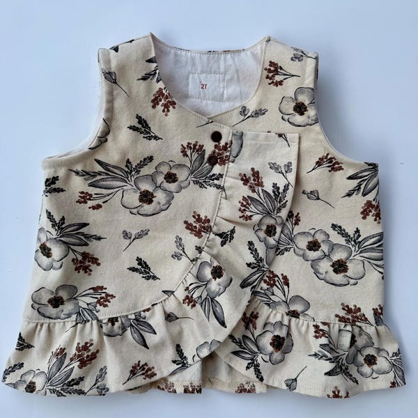 Top Sewing Pattern for Kids, Top Pattern, Kids Pattern, Girl Pattern ...