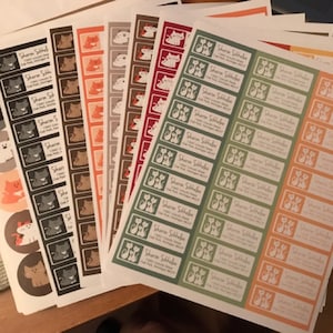 Free christmas parcel labels