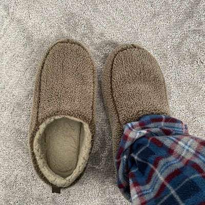 Oooh Geez Mens Soft Cozy Non-slip Solid Sherpa Slippers Built - Etsy