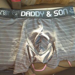 Daddy & Son Boxer Briefs Matching Stretch Underwear Set Father-Dad