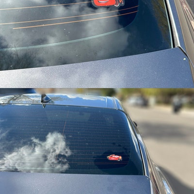 Disney Pixar Cars Sticker Lightning Mcqueen Ka-chow Clear Sticker Cars ...
