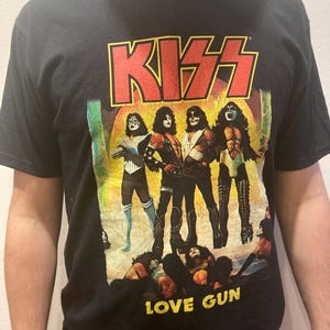 Kiss Love Gun Black Adult Classic T-shirt - Etsy