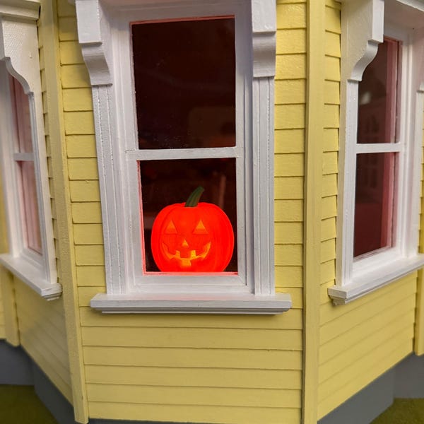 Halloween Tiered Tray Light up Mini Jack O Lantern Decor, Fairy Garden ...