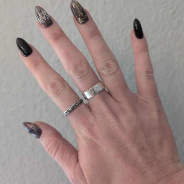 Womens per Aspera Ad Astra Ring - Through Hardships to the Stars ...