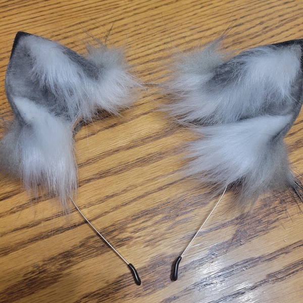 Wolf Ear and Tail Set Realistic Faux Fur Fox Ear and Tail Set Anime ...