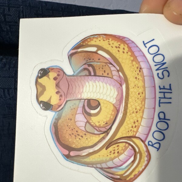 Ball Python Sticker Boop the Snoot - Etsy