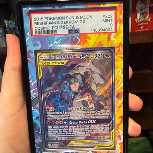 レシラム・ゼクロムGX別イラスト版カスタムポケモンカードディスプレイ