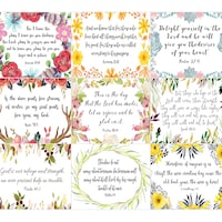 45 Printable Bible Verse Cards, 3"x2.5", Instant Download, Scripture ...
