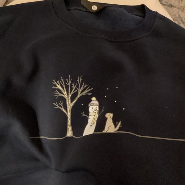 Multicolor Snowman Print Christmas Sweatshirt main image 0