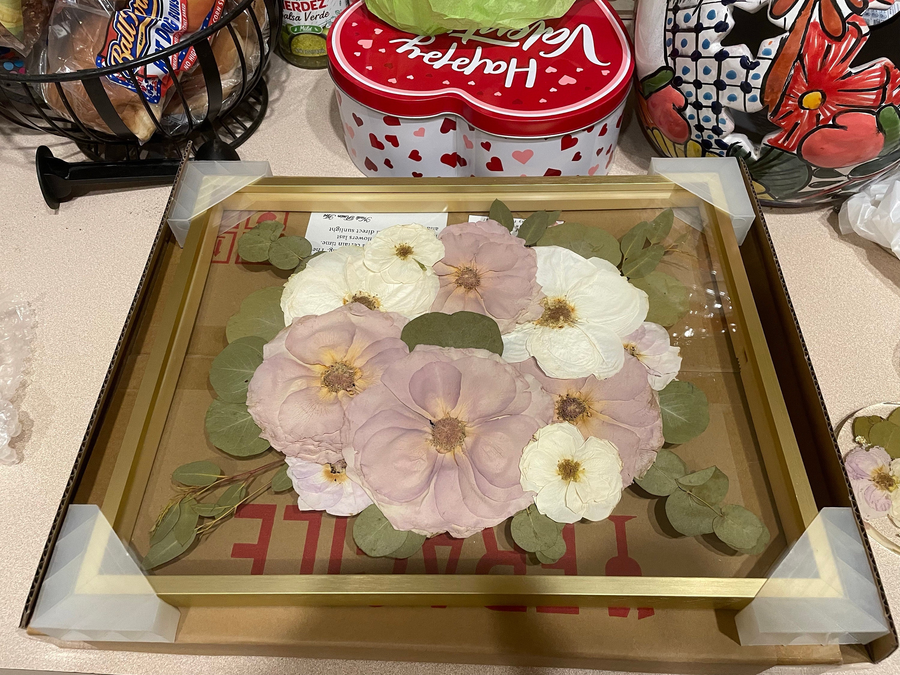Preserved flowers from Alyssa's etsy review
