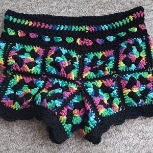 Granny Square Shorts Pattern, Crochet Shorts Pattern