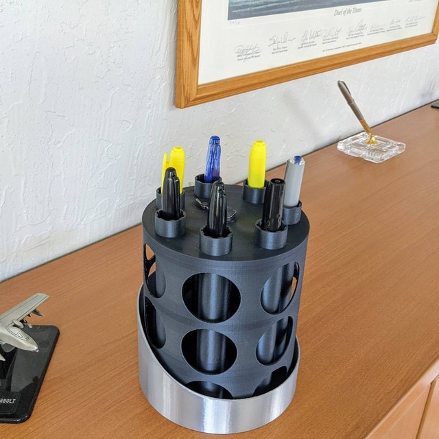 Revolver caddy Inspiration Pencil Holder Spinner Desk Pencil Pen