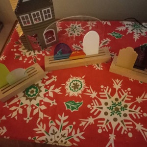 Modern Minimalist Christmas Nativity Set. Nativity Scene. Nativity