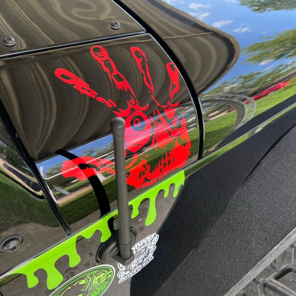 Hand Skull Eye Fingers Car Truck Window Wall Laptop Vinyl Decal Sticker ...