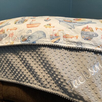 Bimbalo - Baby Boys Bunny Aeroplane Baby Grow & Blanket Set main image 1